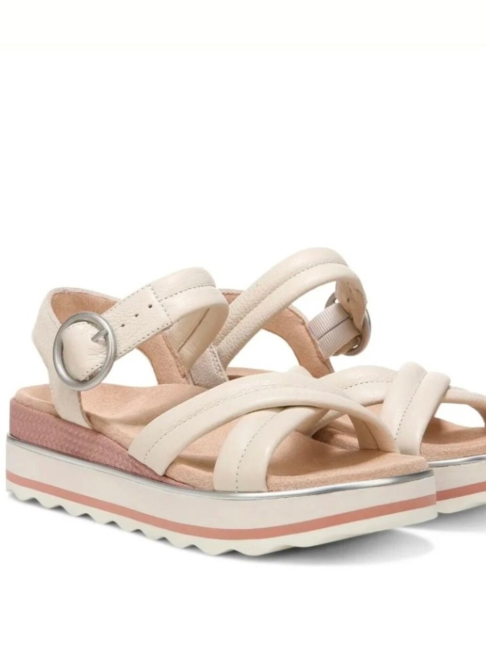 Vionic Reyna Sandal Cream Size 6.5